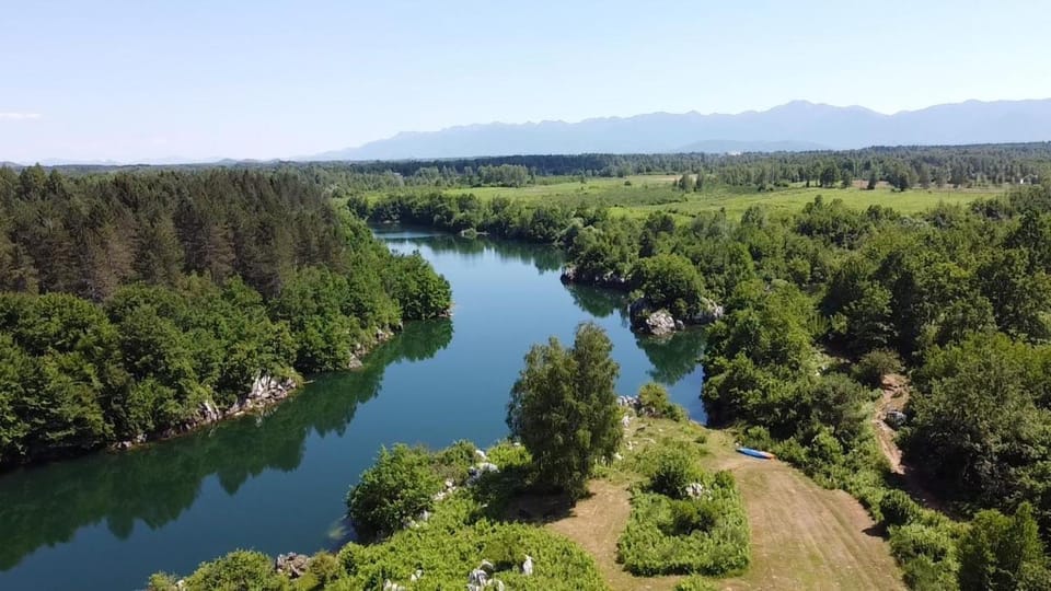 Natural landscape, Bird's eye view, Mountain view, River view