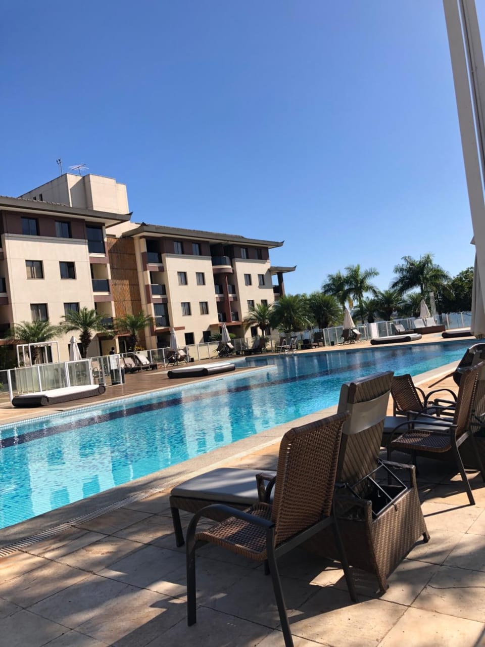 Evening entertainment, Pool view, Swimming pool, sunbed