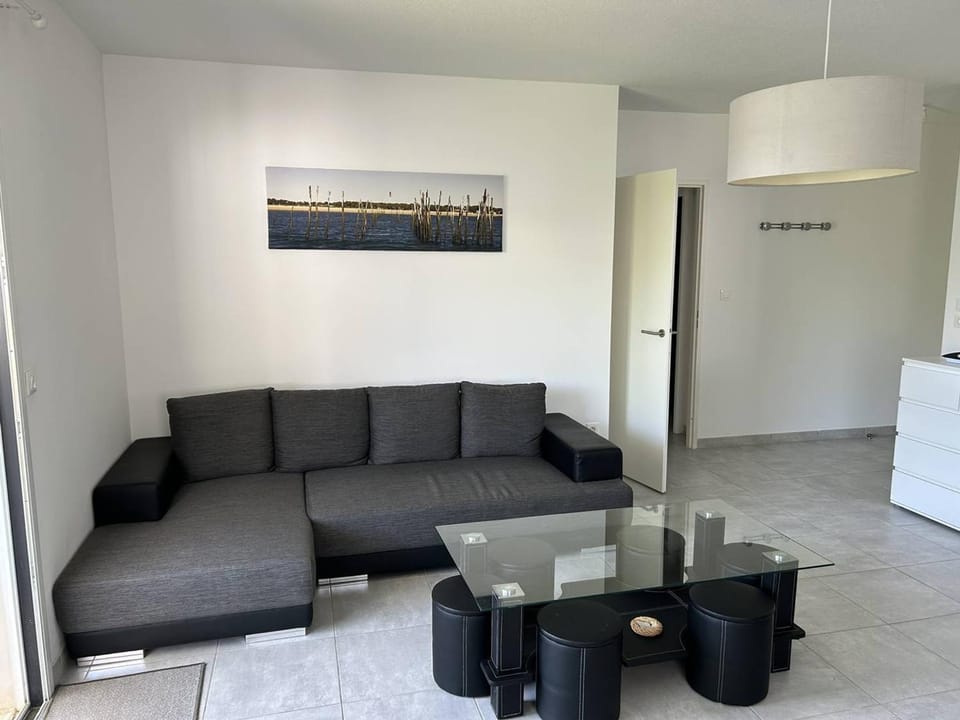 Appartement T3 cosy avec jardin à deux pas du centre de Meschers, garage et animaux admis - FR-1-738-1 Apartment in Meschers-sur-Gironde