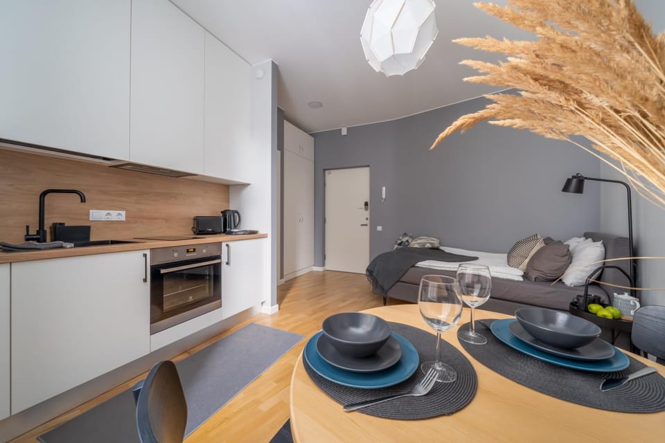 Living room, kitchen