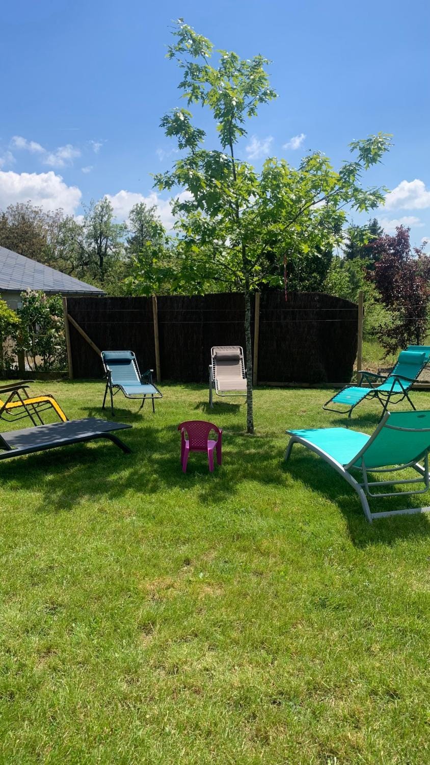 Spring, Garden, sunbed