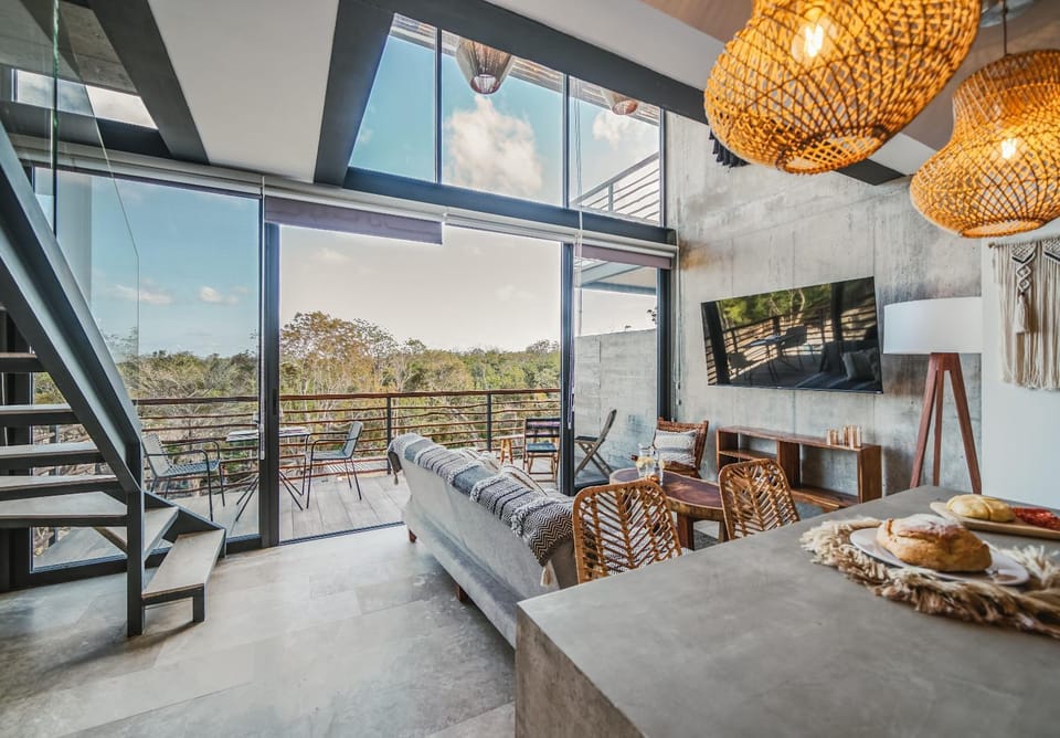 View (from property/room), Living room, Dining area