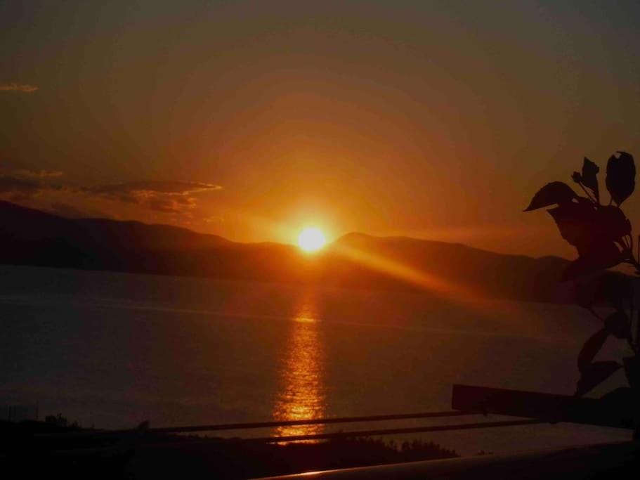 Natural landscape, Sea view, Sunset