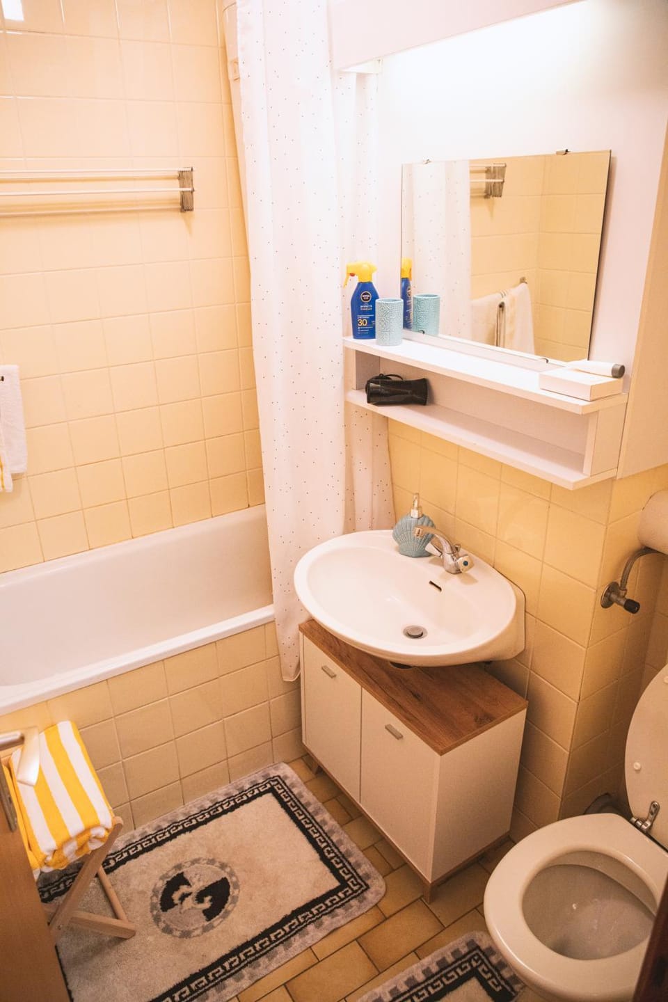 Toilet, Bathroom, Bath, towels