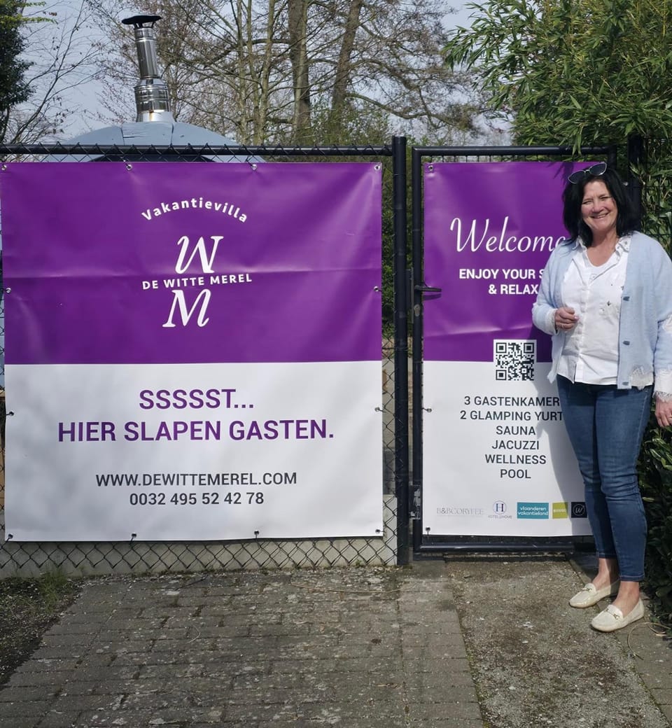 Witte Merel Glamping Luxury tent in Flanders