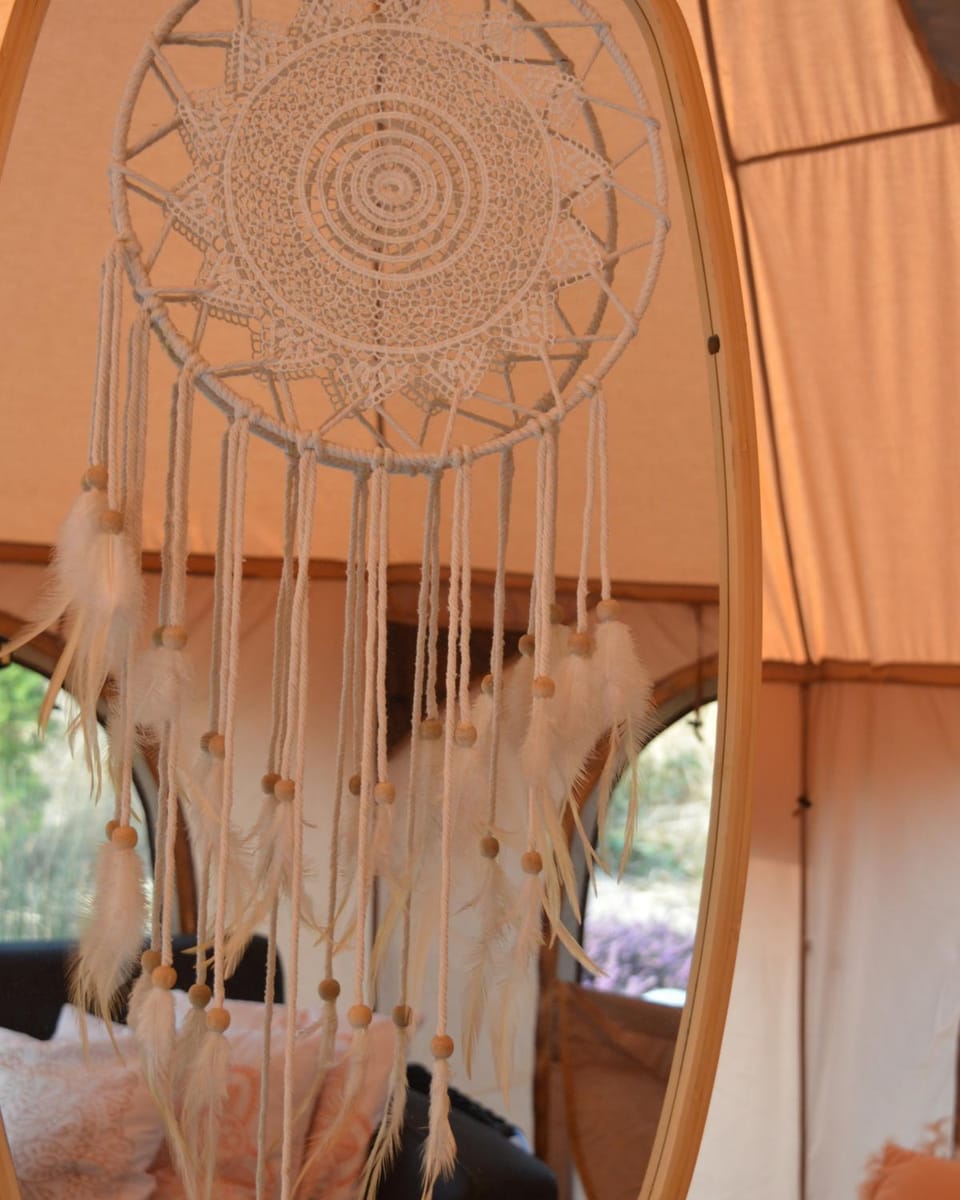 Witte Merel Glamping Luxury tent in Flanders