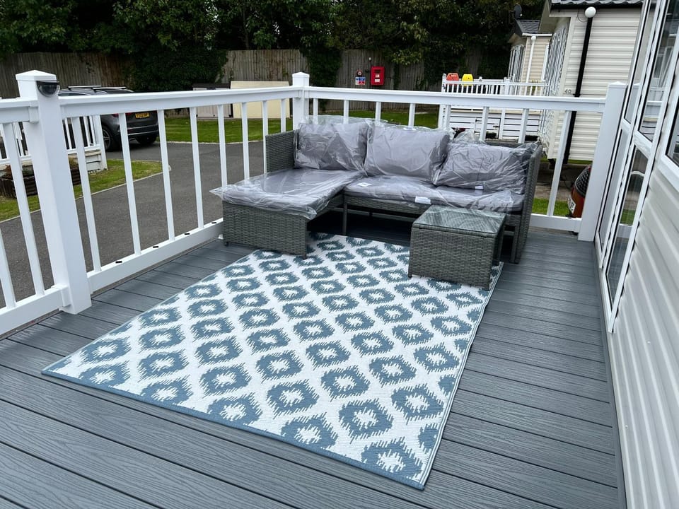 Kayes Retreat Three bed caravan Newquay Bay Resort Quieter area of park House in Newquay