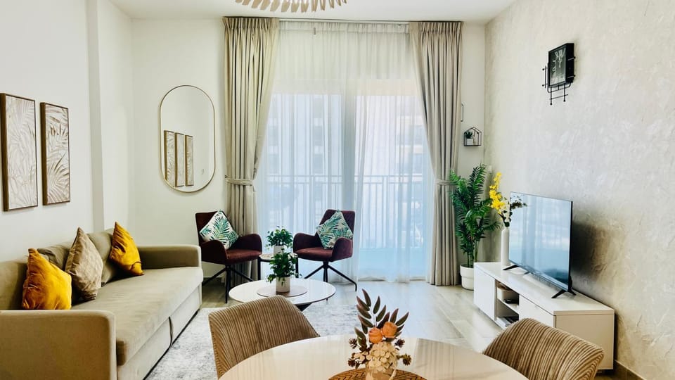Sleek Stays - 1BR with balcony at Yas Island near Sea World,Etihad Arena Apartment in Abu Dhabi