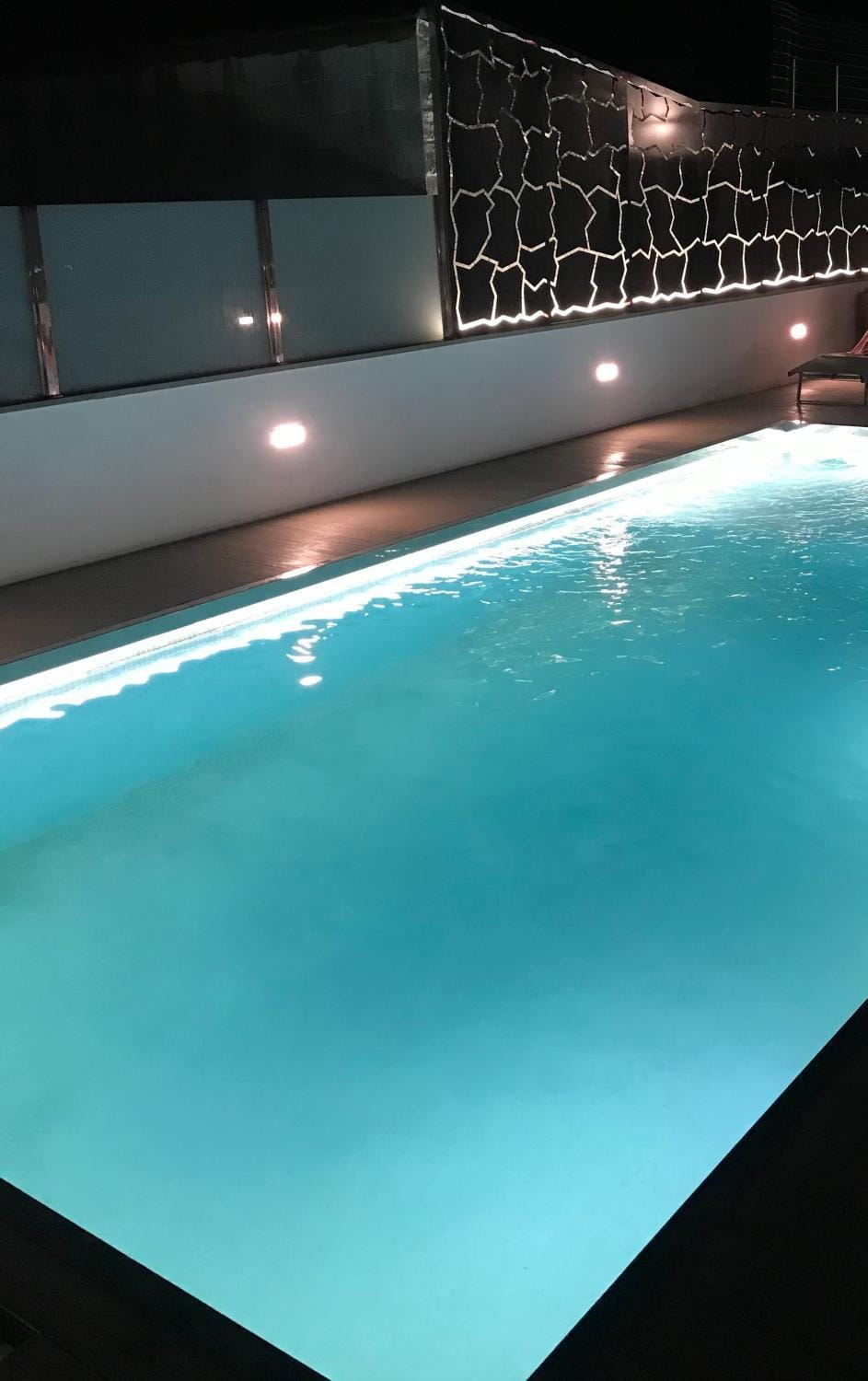 Night, Swimming pool, Swimming pool