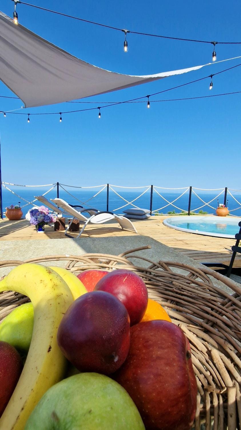 Natural landscape, Beach, Food, Sea view