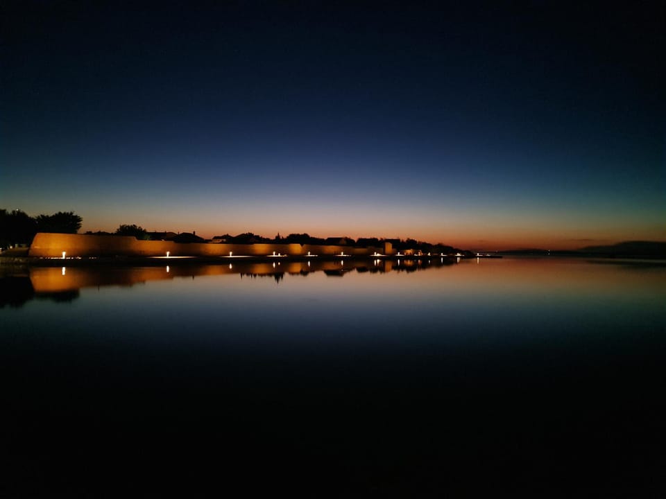 Night, Natural landscape, Sunset
