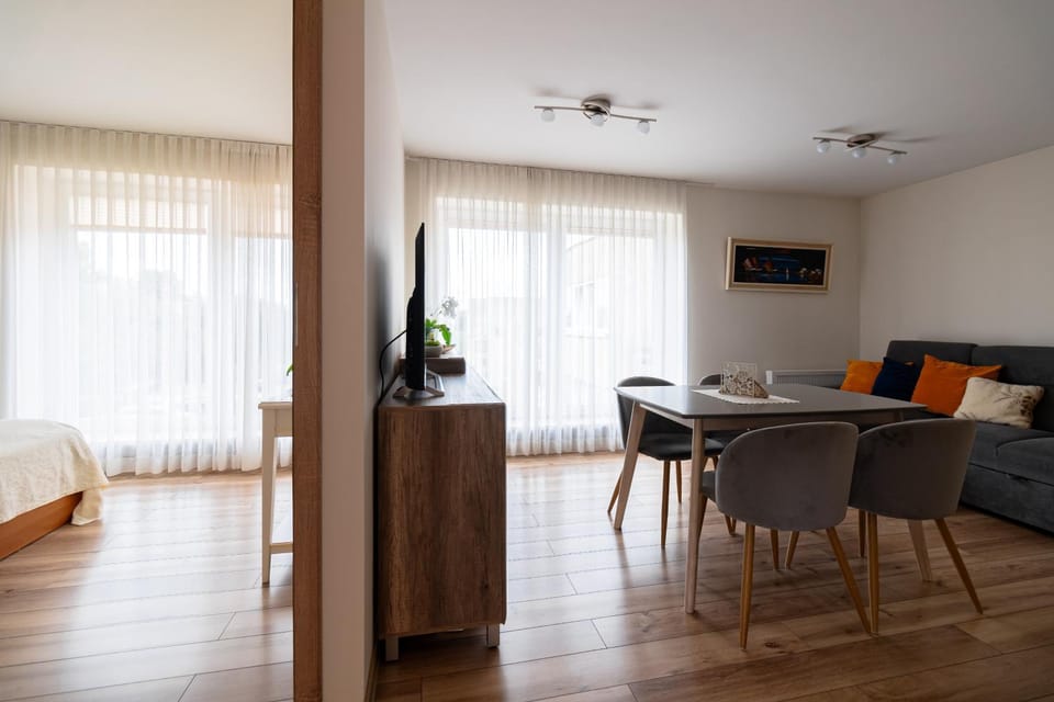 Bed, TV and multimedia, Living room, Photo of the whole room, Seating area, Dining area, Bedroom, hair dresser