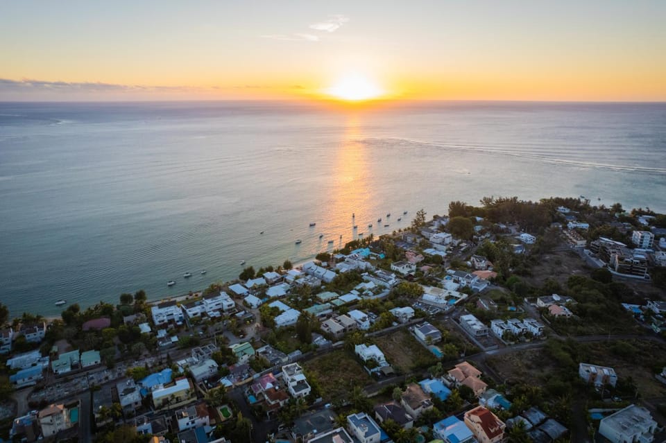 Bird's eye view, Sunset