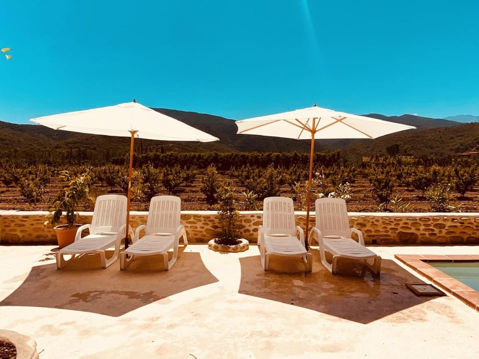 Patio, Day, Natural landscape, Mountain view, Pool view, Swimming pool, sunbed