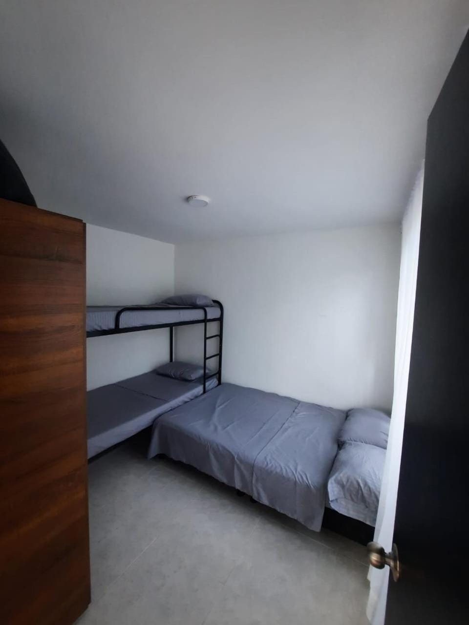 Bed, Photo of the whole room, Bedroom, bunk bed, wardrobe