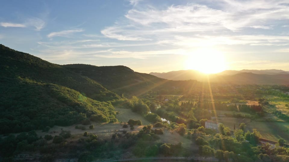 Natural landscape, Mountain view, Sunset