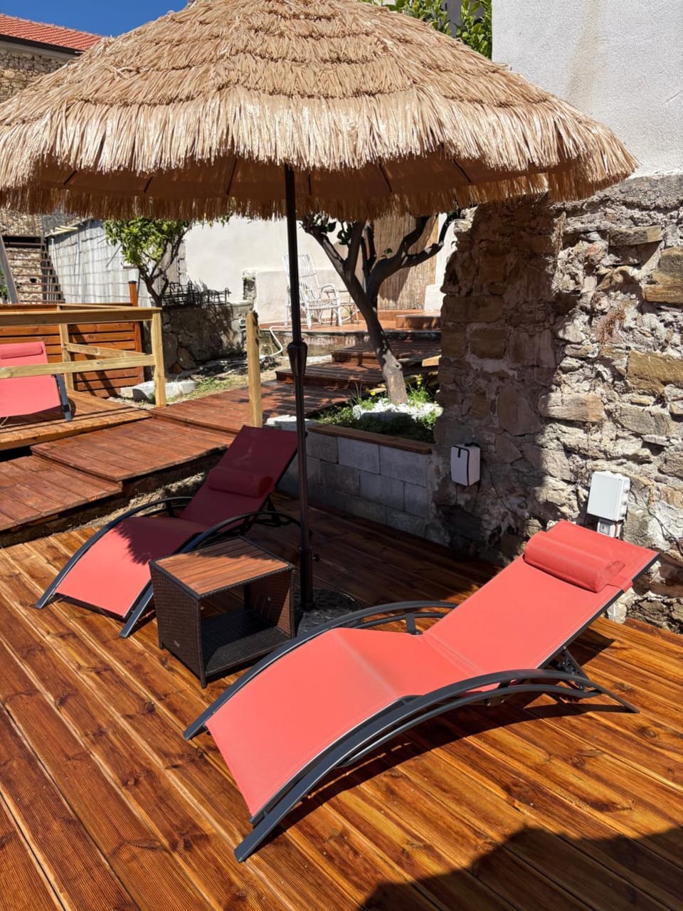 Natural landscape, sunbed