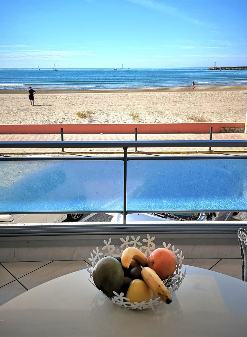 Day, Natural landscape, View (from property/room), Balcony/Terrace, Beach, Sea view