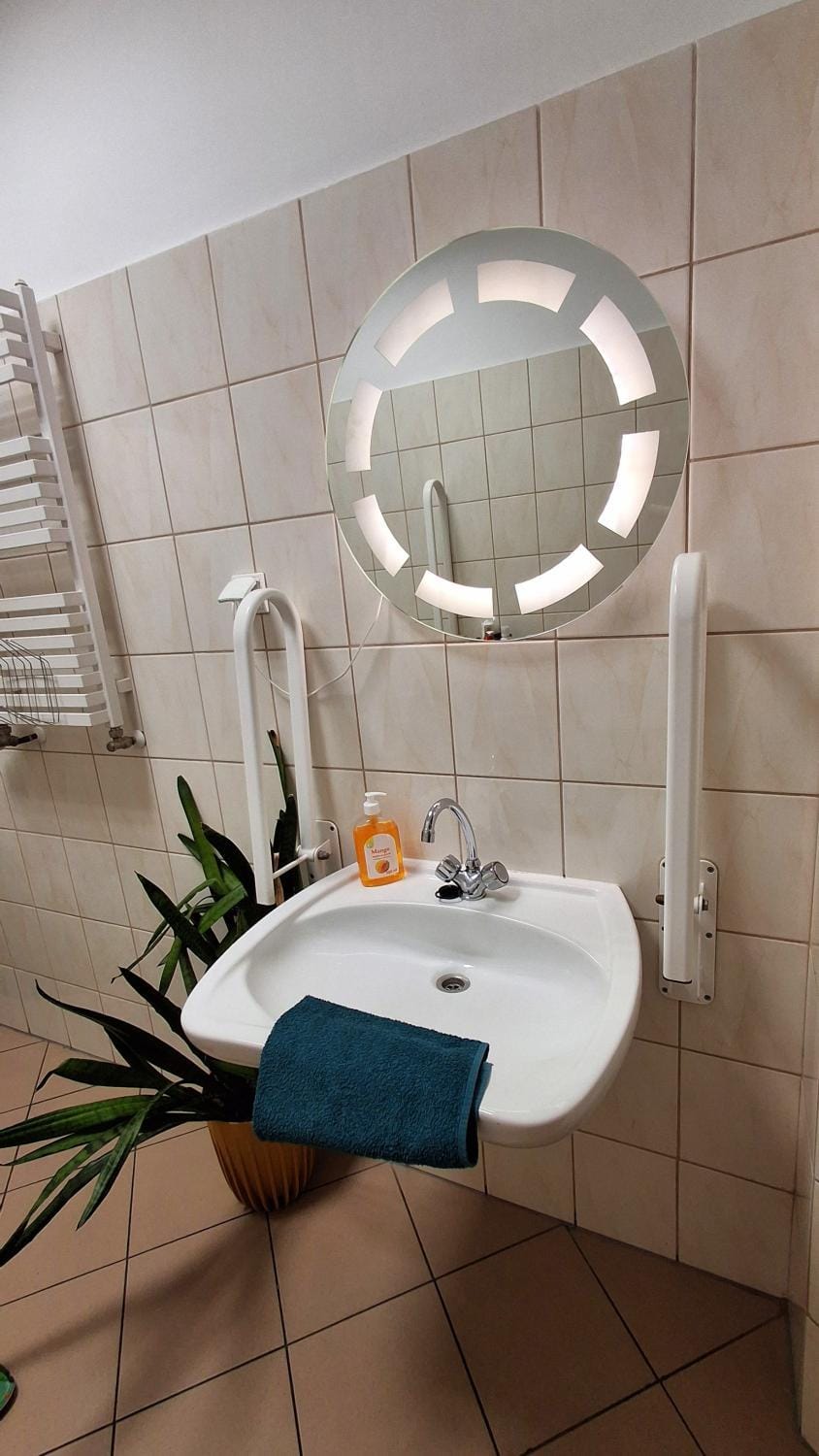 Shower, Toilet, hair dryier