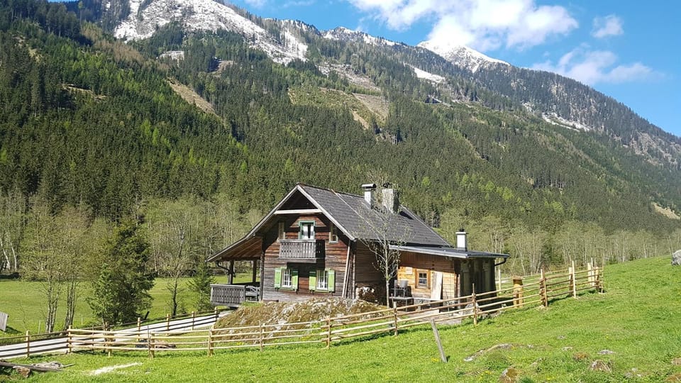 Property building, Spring, Day, Natural landscape, Mountain view
