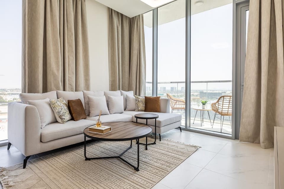 Fully Furnished I Lagoons View I District One Apartment in Dubai