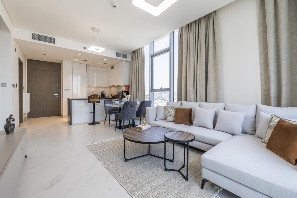 Fully Furnished I Lagoons View I District One Apartment in Dubai