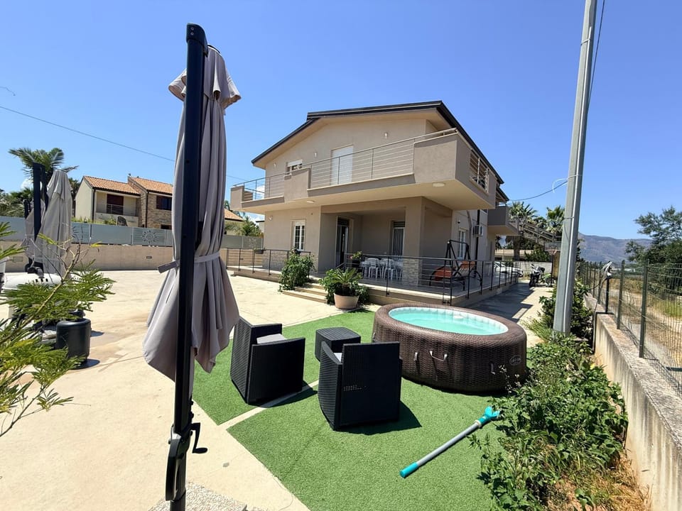 Property building, Patio, Pool view