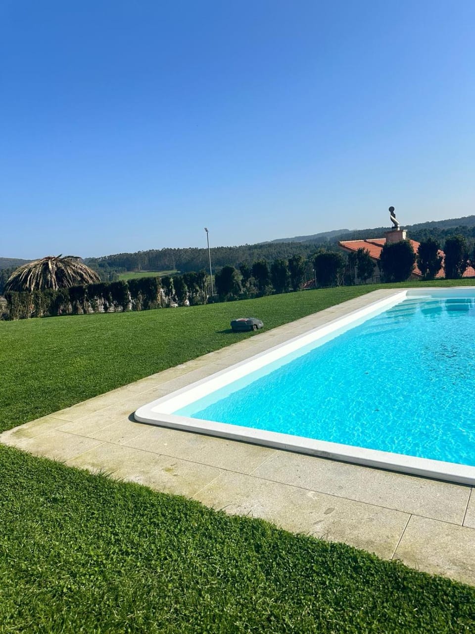 Spring, Day, Natural landscape, Garden, Mountain view, Pool view, Swimming pool, sunbed