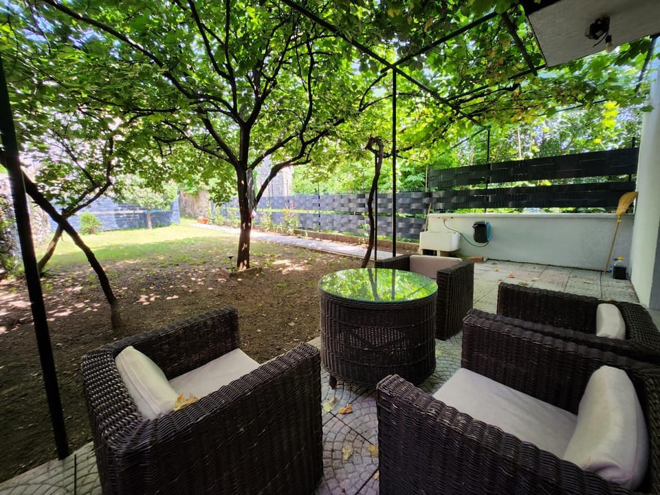 Patio, Garden, Seating area, Garden view