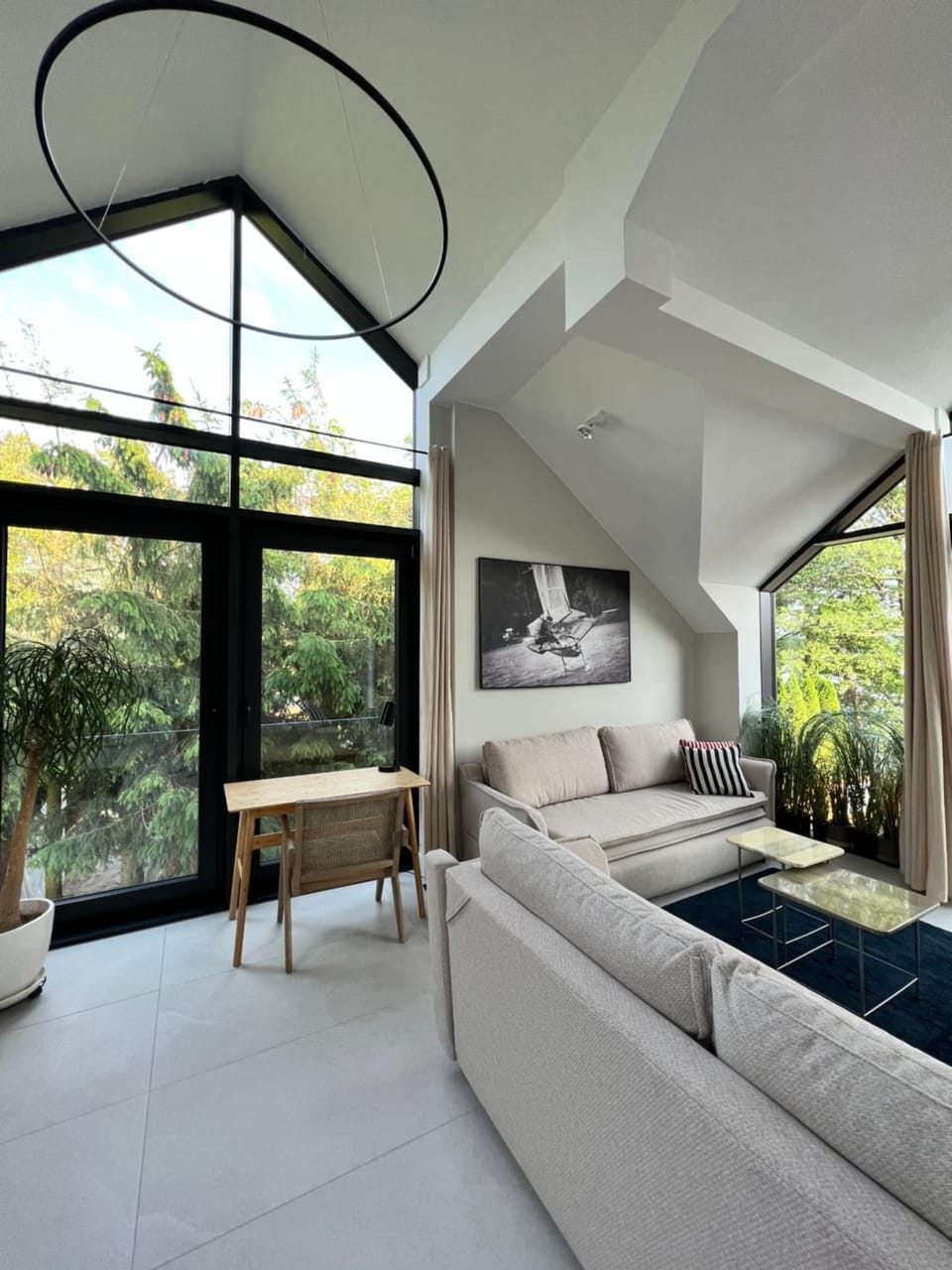 Bed, Garden, View (from property/room), Balcony/Terrace, Living room, Photo of the whole room, Seating area, Bedroom, Garden view