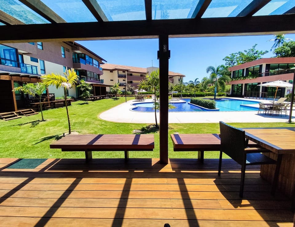 Property building, Patio, Communal lounge/ TV room, Day, Garden, Balcony/Terrace, Evening entertainment, Garden view, Pool view, Swimming pool, sunbed