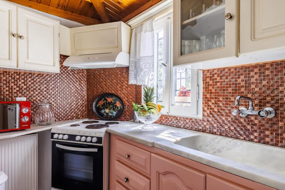 Kitchen or kitchenette, minibar, stove