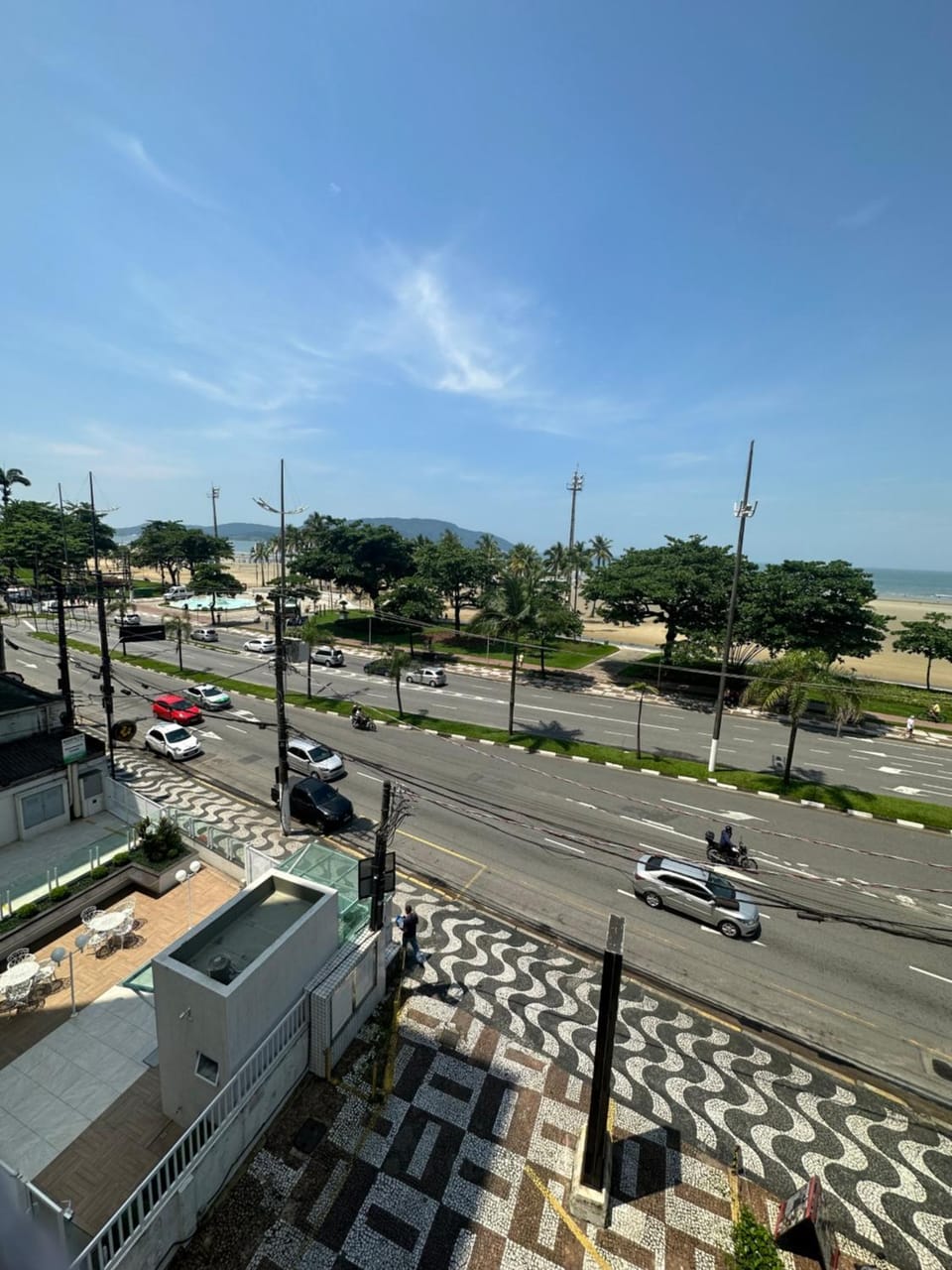 Vista ao mar no Gonzaga Apartment in Santos