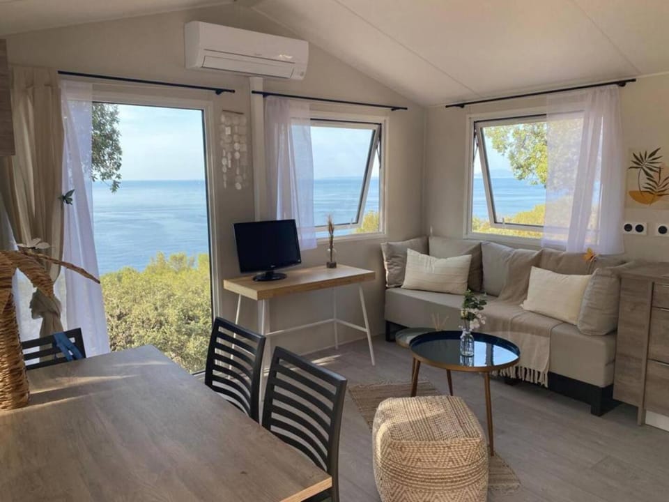 Living room, Seating area, Sea view