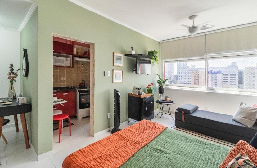 Studio Gonzaga 1 Quadra da Praia Apartment in Santos