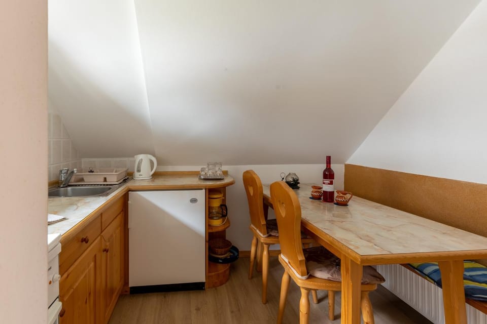 Kitchen or kitchenette, Dining area, stove