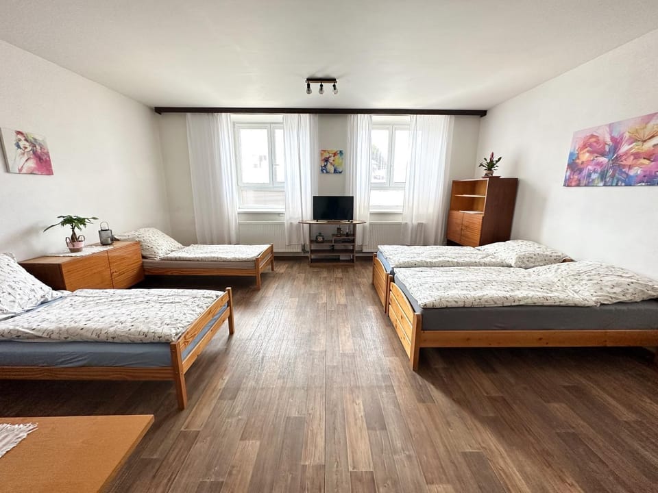 Bed, Living room, Photo of the whole room, Seating area, Bedroom