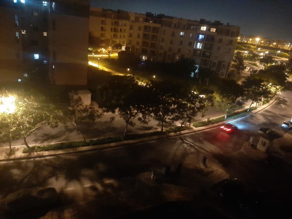 Night, Bird's eye view, City view, Street view