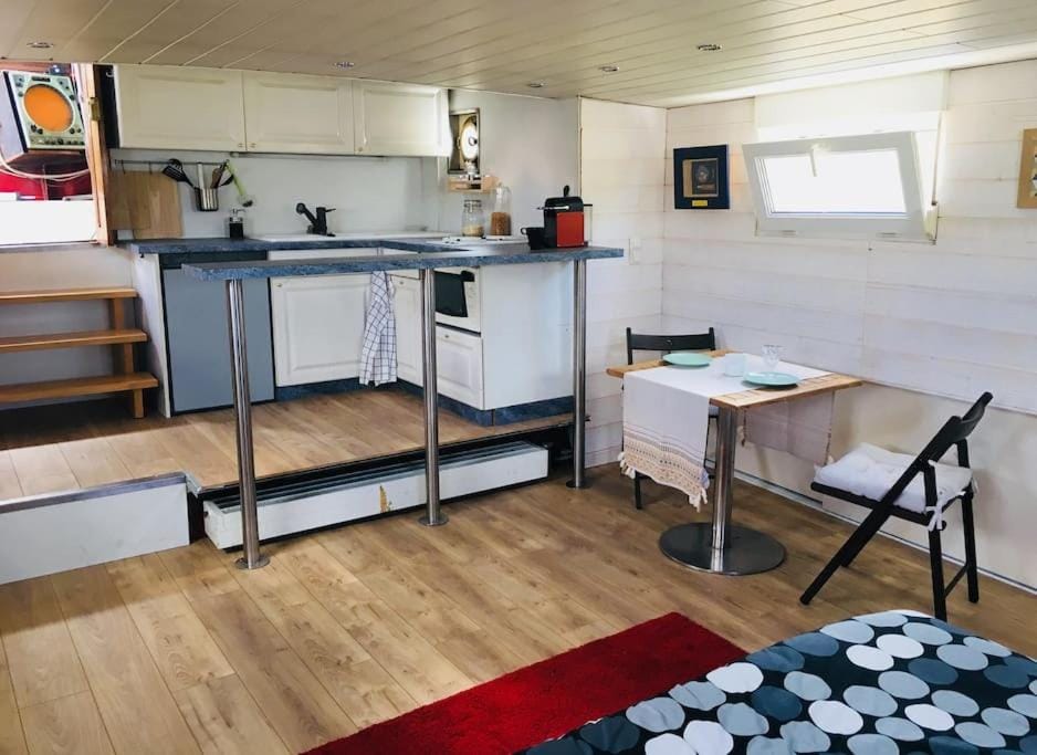 Captain's cabin: Cosy flat on a house boat Cabin in Strasbourg