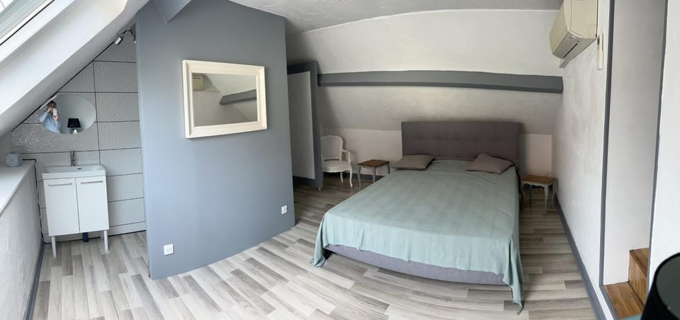 Property building, Living room, Bedroom