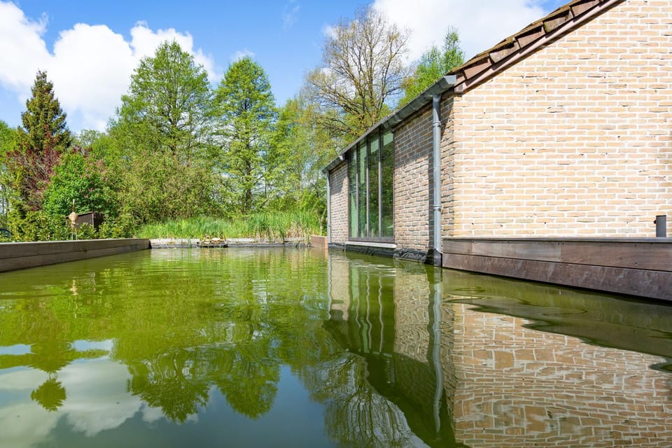 Property building, Natural landscape, Lake view