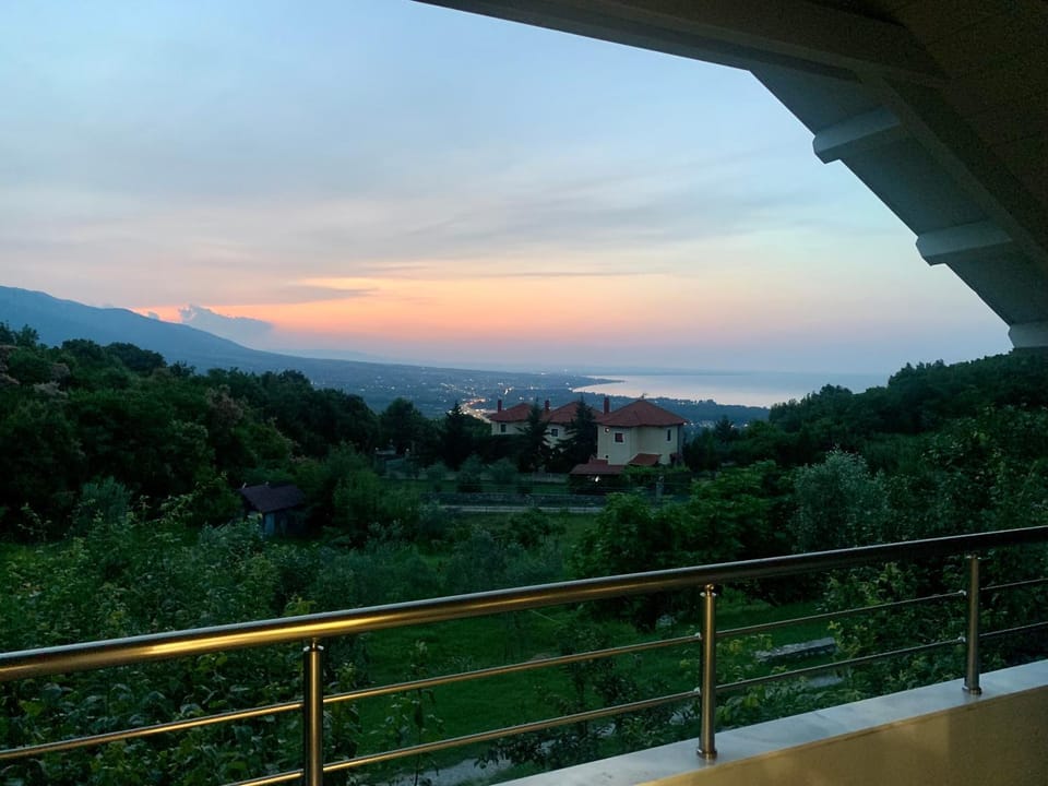 Natural landscape, Balcony/Terrace, Mountain view, Sunset