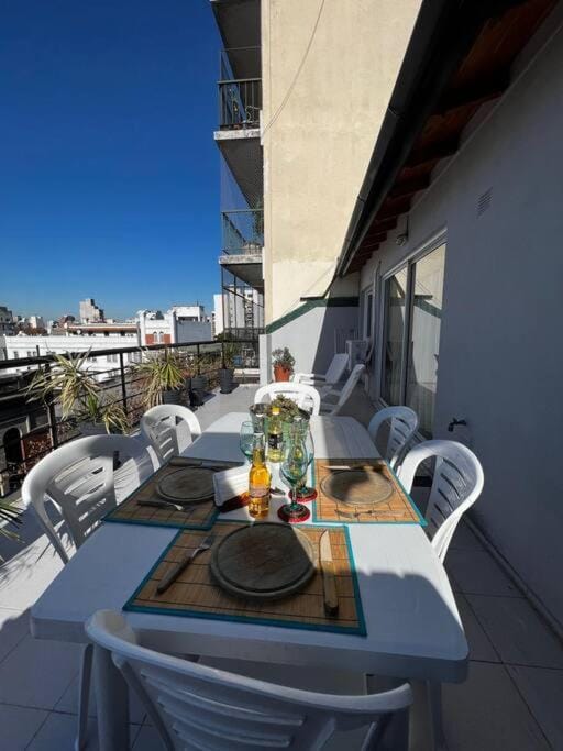 BBQ facilities, View (from property/room), Balcony/Terrace, Living room, Dining area