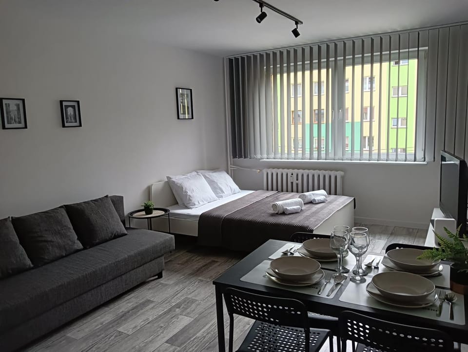 Bed, Living room, Photo of the whole room, Seating area, Dining area