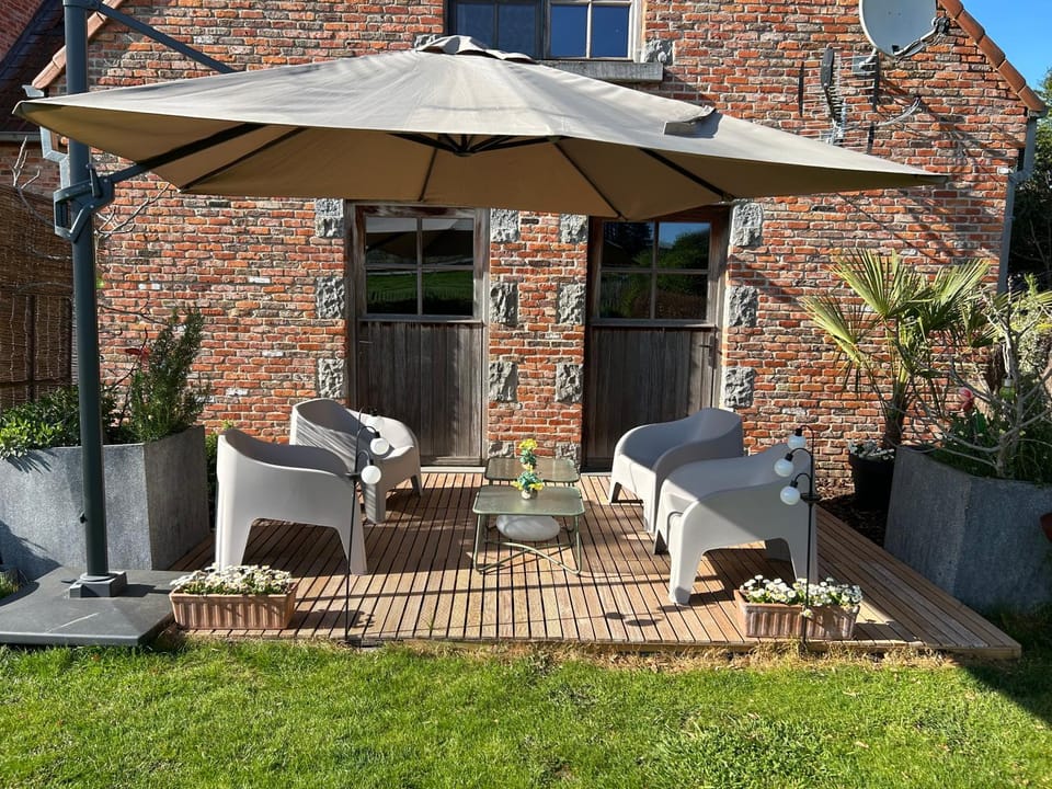 Property building, Seating area, Garden view