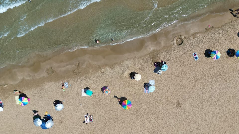 Bird's eye view, Beach