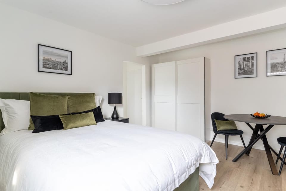 Bed, Living room, Photo of the whole room, Seating area, Bedroom
