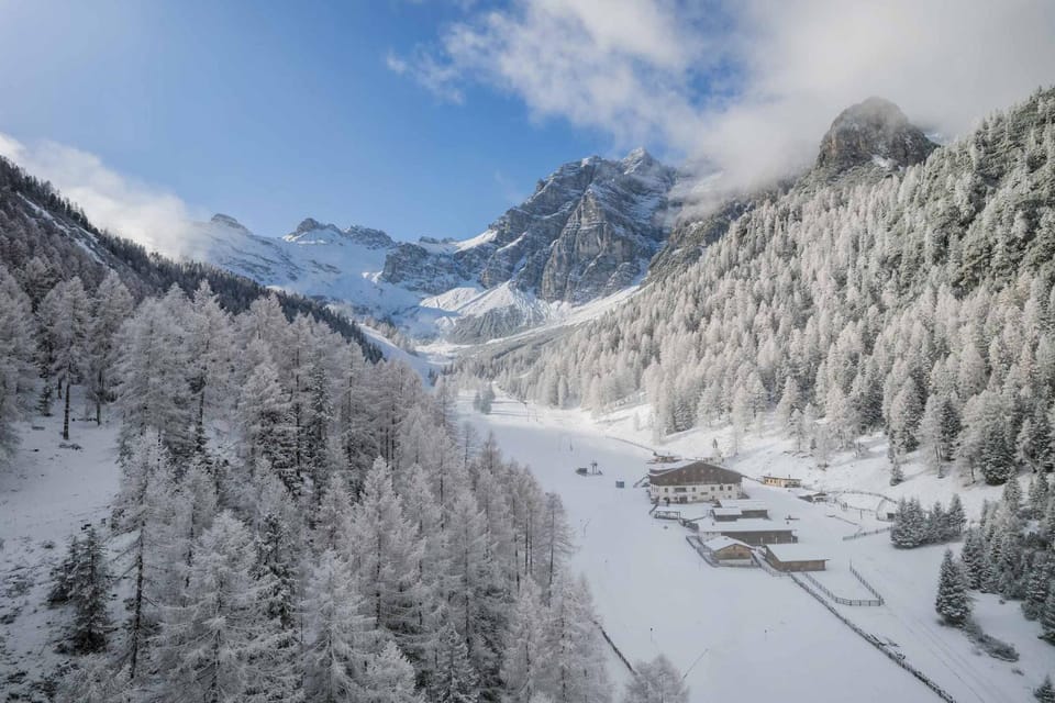 Property building, Natural landscape, Winter, Mountain view