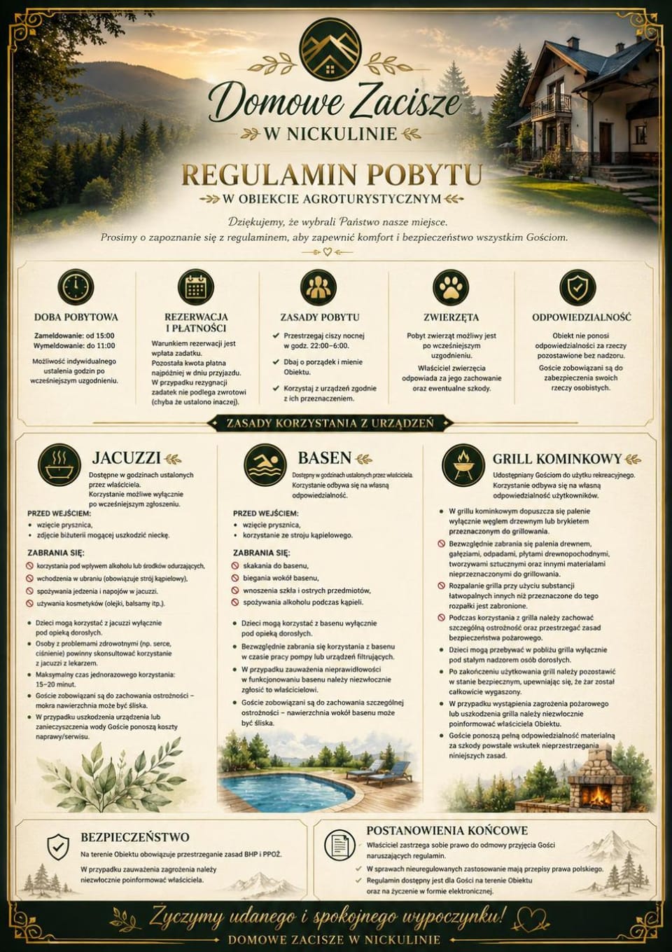 Domowe Zacisze w Nickulinie House in Poland