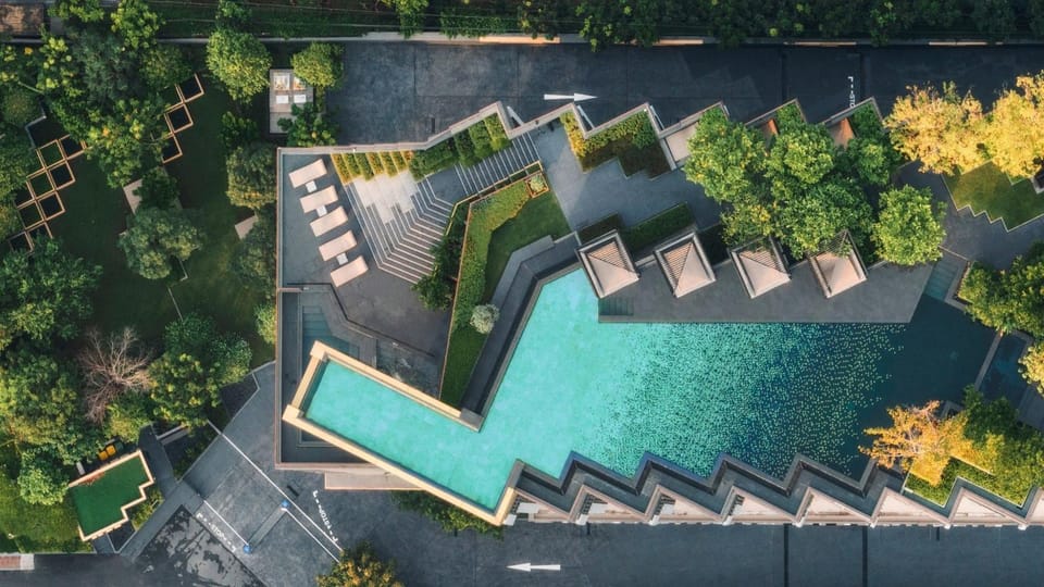 Day, Bird's eye view, Pool view